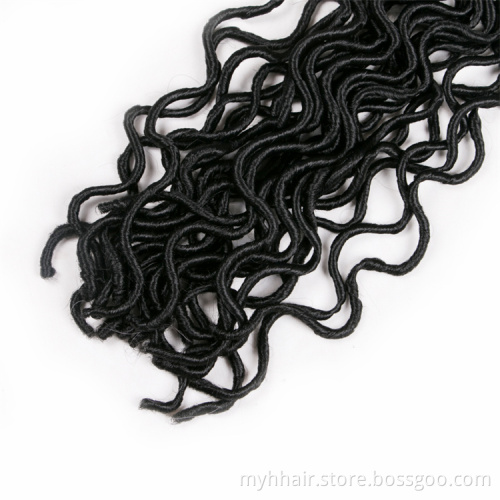Faux Locs Body Wave curly 20 Inch 85 g/pack,24 strands/pack Synthetic Braiding Hair extensions Crochet Braid hair